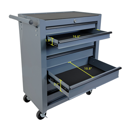 Rolling Metal Tool Chest with 7 Drawers, 20" Steel Cabinet