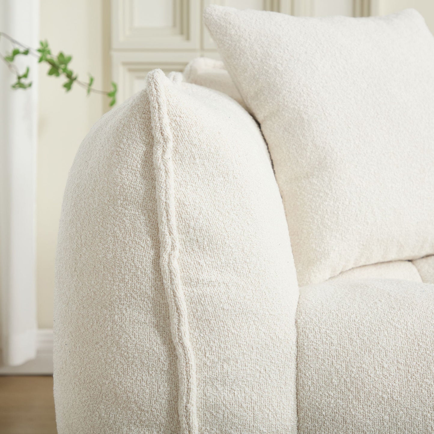 Cozy Beanbag Chair With High Resilience Foam Core For 2