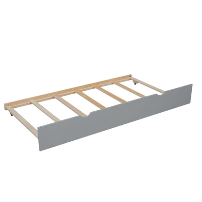 Bunk Bed With Ladder And Safety Guardrail