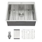 Stainless Steel Drop In Kitchen Sink, Topmount