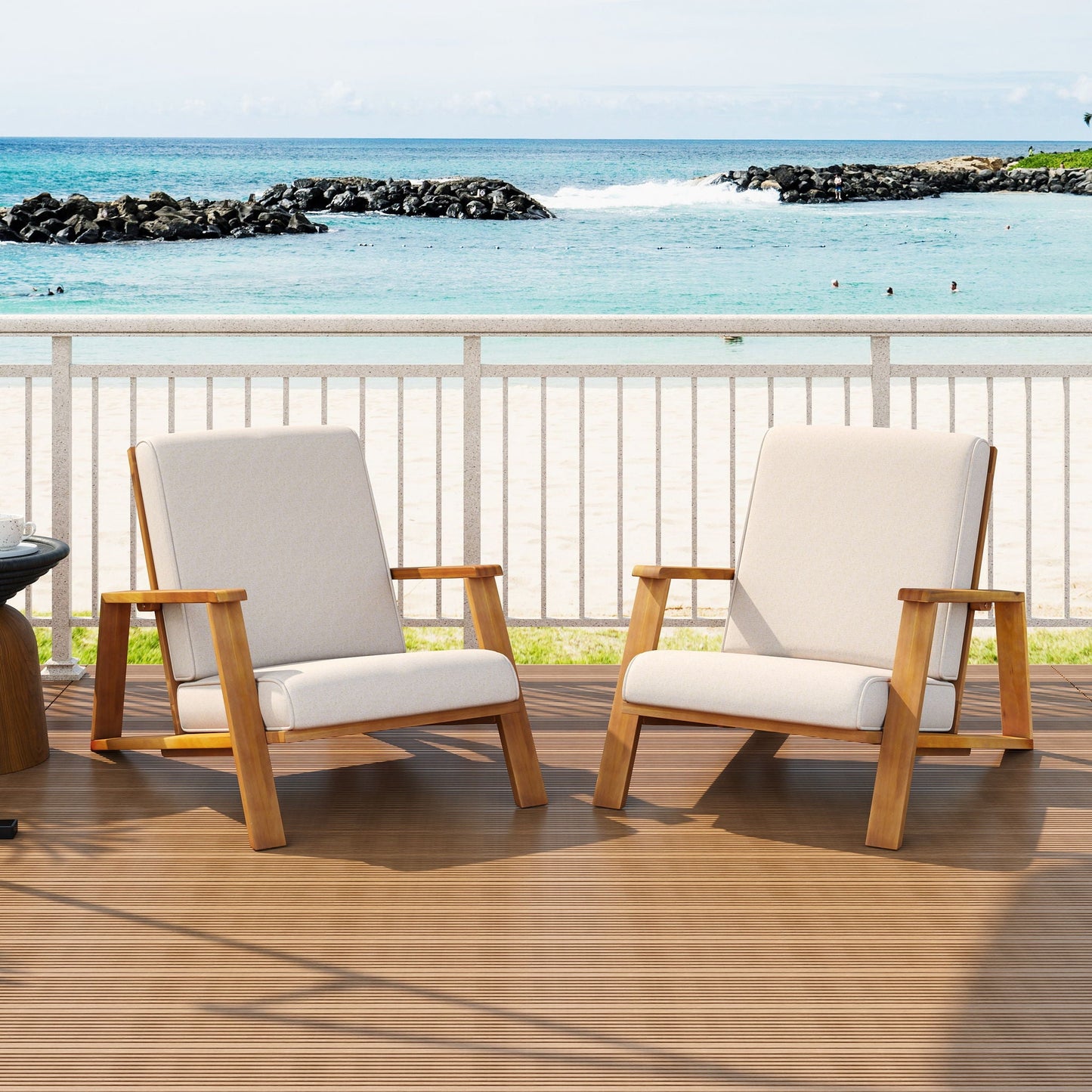 Outdoor Patio Lounge Chair Set of 2