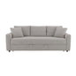 Connie - Boucle Sleeper Sectional Sofa With 2 Toss Pillows - Beige