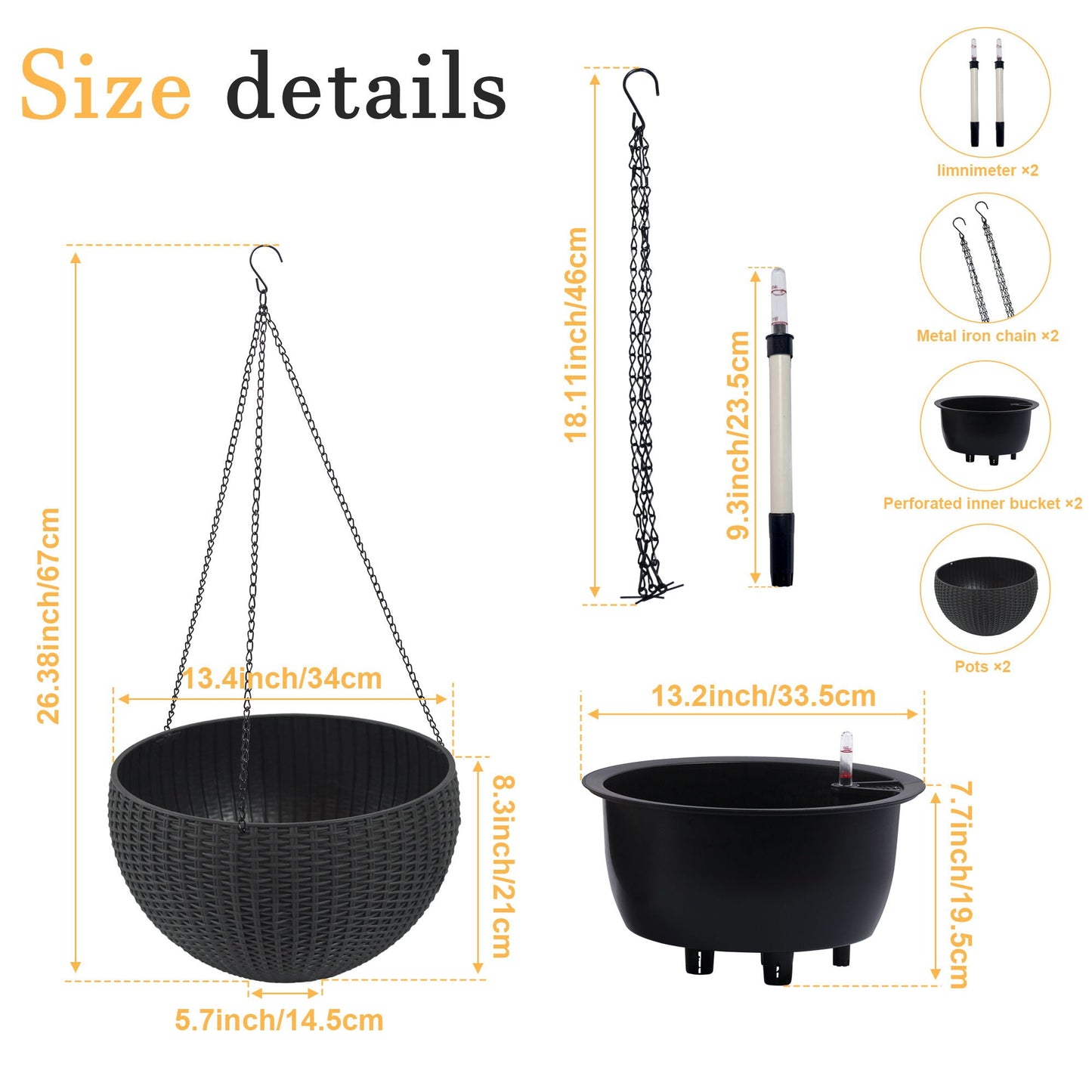 Self Watering Hanging Planter