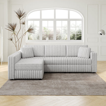 106.3" Soft L-shaped 4-Person Sofa