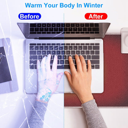 Winter Desktop Hand Warmer Mat Heated Gaming Mouse Pad Large Mouse Pad Office Table Heating Mat Foot Warmer