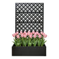 Metal Planter Raised Garden Bed with Trellis