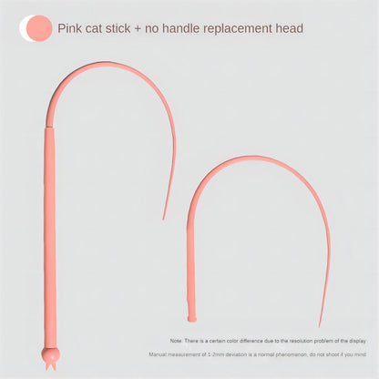 Simulated Mouse Tail Cat Toy Cat Teaser Funny Stick Silicone Long Tail Pet Interactive Toys For Cats Kitten Hunting Pet Products