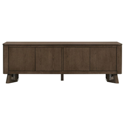 Trotter 71-inch 4-Door Wood TV Stand Media Console Brown