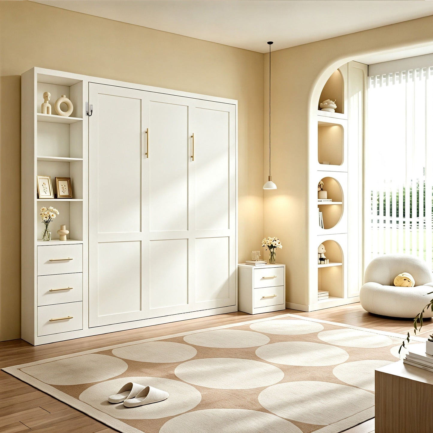 Folding Vertical Murphy Wall Bed