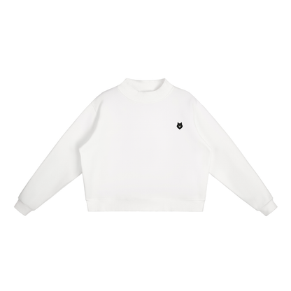 Loki & Ivy Essential Women's Fleece Mock-Neck Crew Sweatshirt