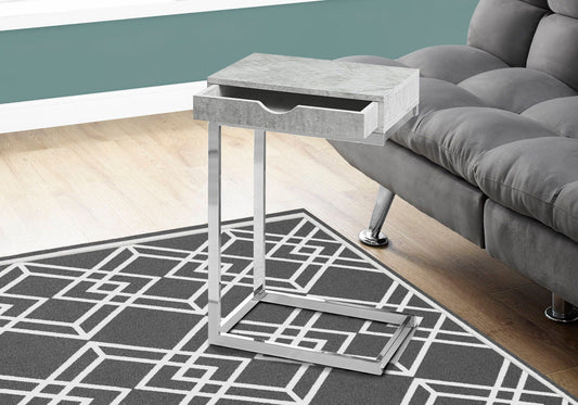 Accent Table, C - Shaped Contemporary Elegant Design