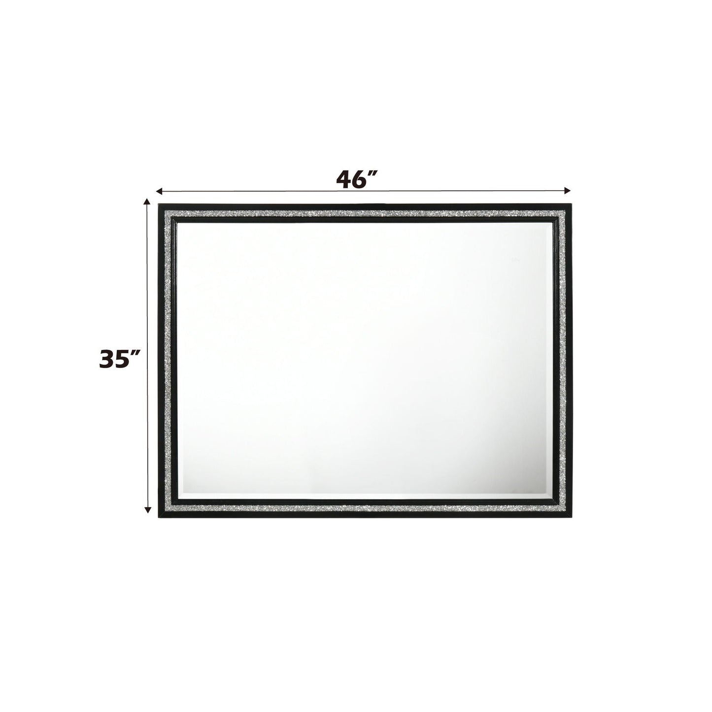 Haiden Weathered Mirror Black