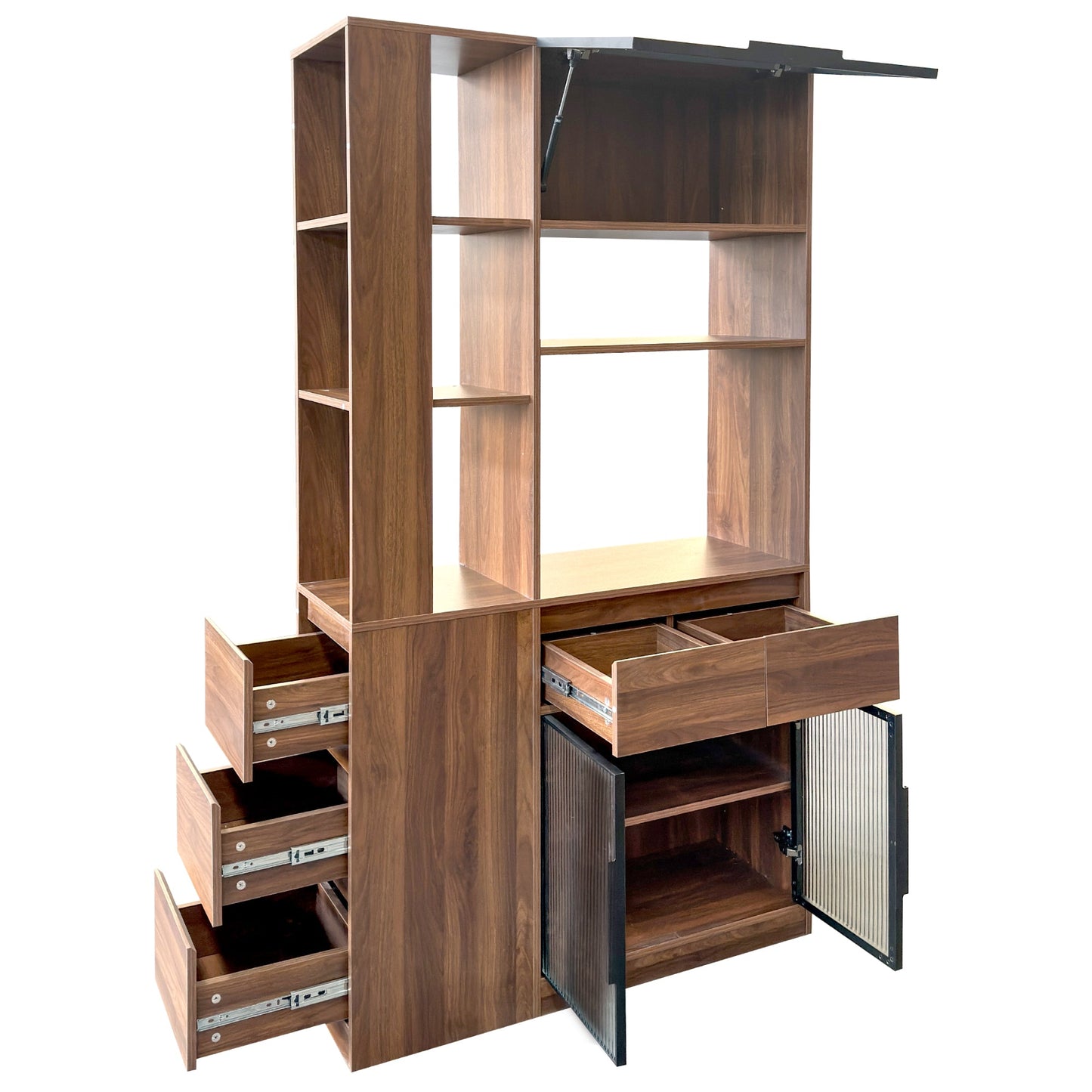 70.87"H Tall Storage Cabinet with Multi-Functional Storage Space