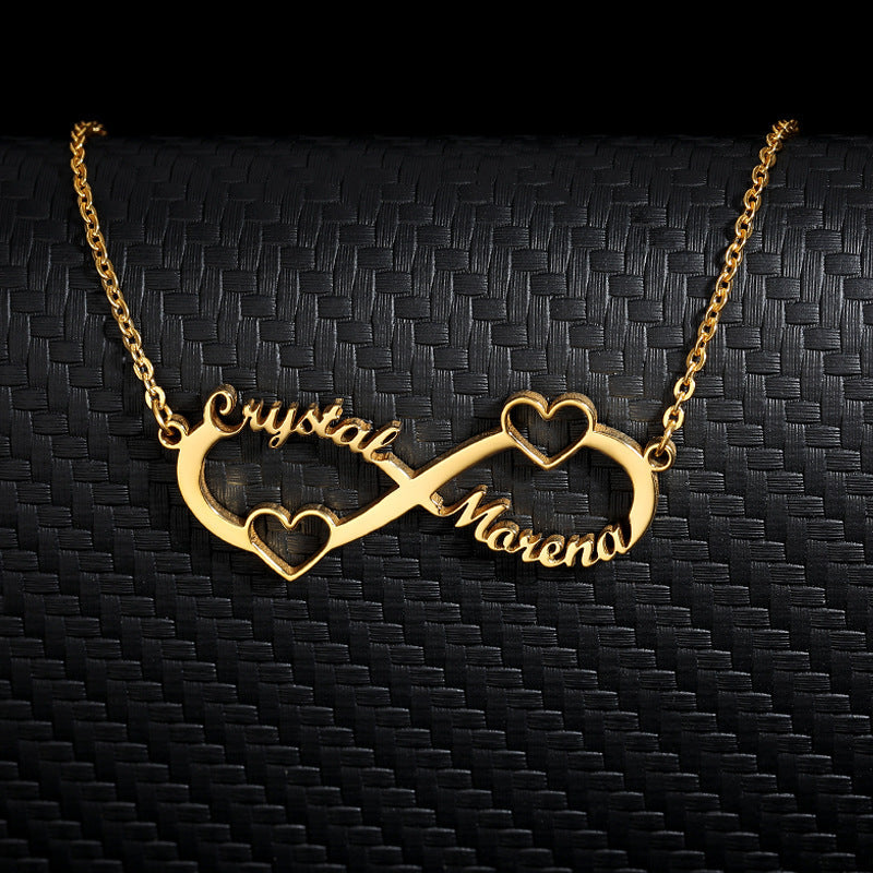 8 word pendant clavicle chain