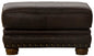 Roberto - Leather Ottoman - Cocoa