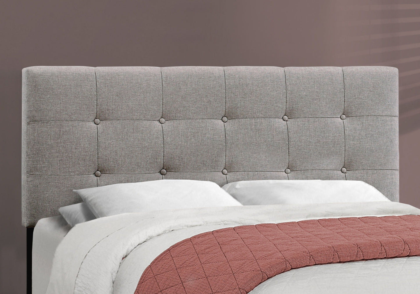 Transitional Upholstered Bed Frame