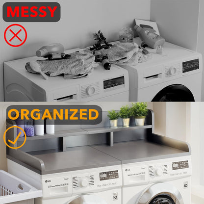 Washer Dryer Countertop with Non-slip Pads, Gray