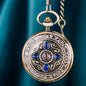 Retro Flip-Open Mechanical Pocket Watch