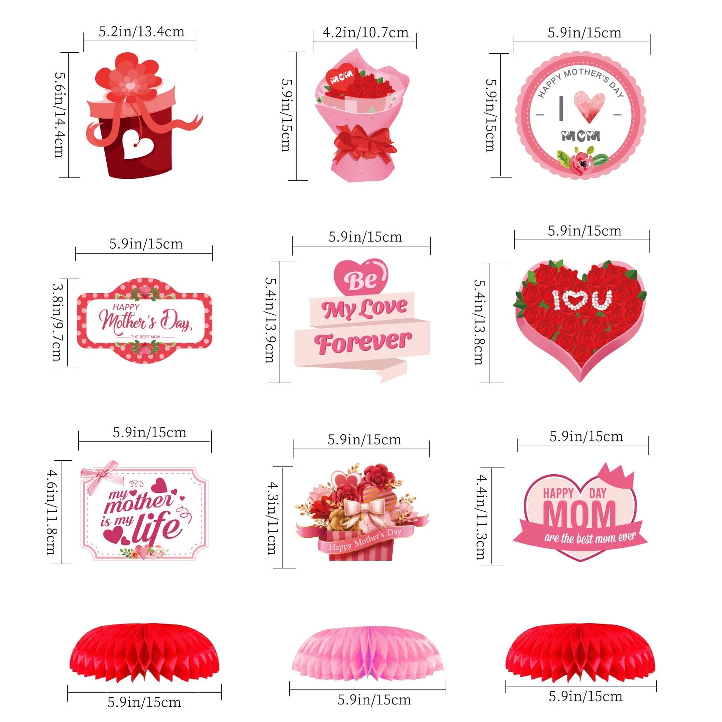Honeycomb Base Love Bear Ornament
