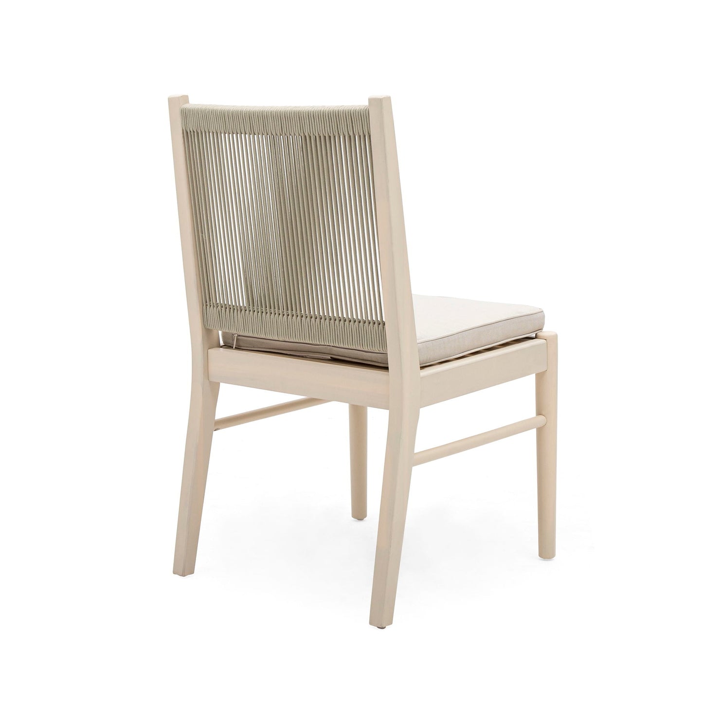 Cordoba Dining Chair Set of 2 - Comfortable Armless Beige Chairs