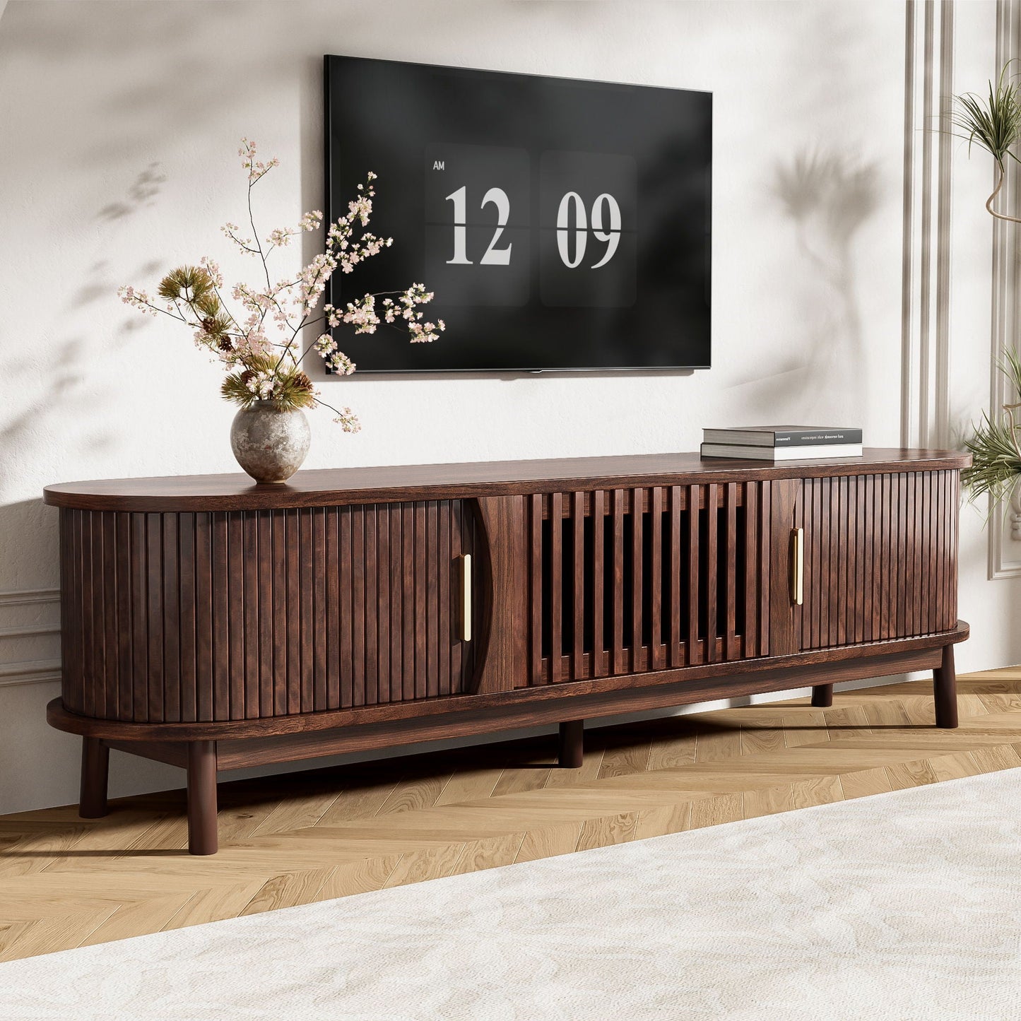 TV Stand, Entertainment Center With Storage