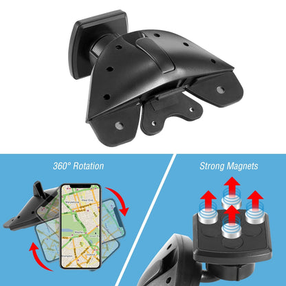 Car Phone Holder CD Slot Phone Mount Stand 360¡ Rotatable Magnetic Smartphone GPS Hands-free Driving Holder For iPhone XS/XS Max/Samsung Galaxy S11/S1