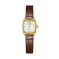 Genuine Leather Womens Watch Retro Square Dial Waterproof And Subtly Luxurious