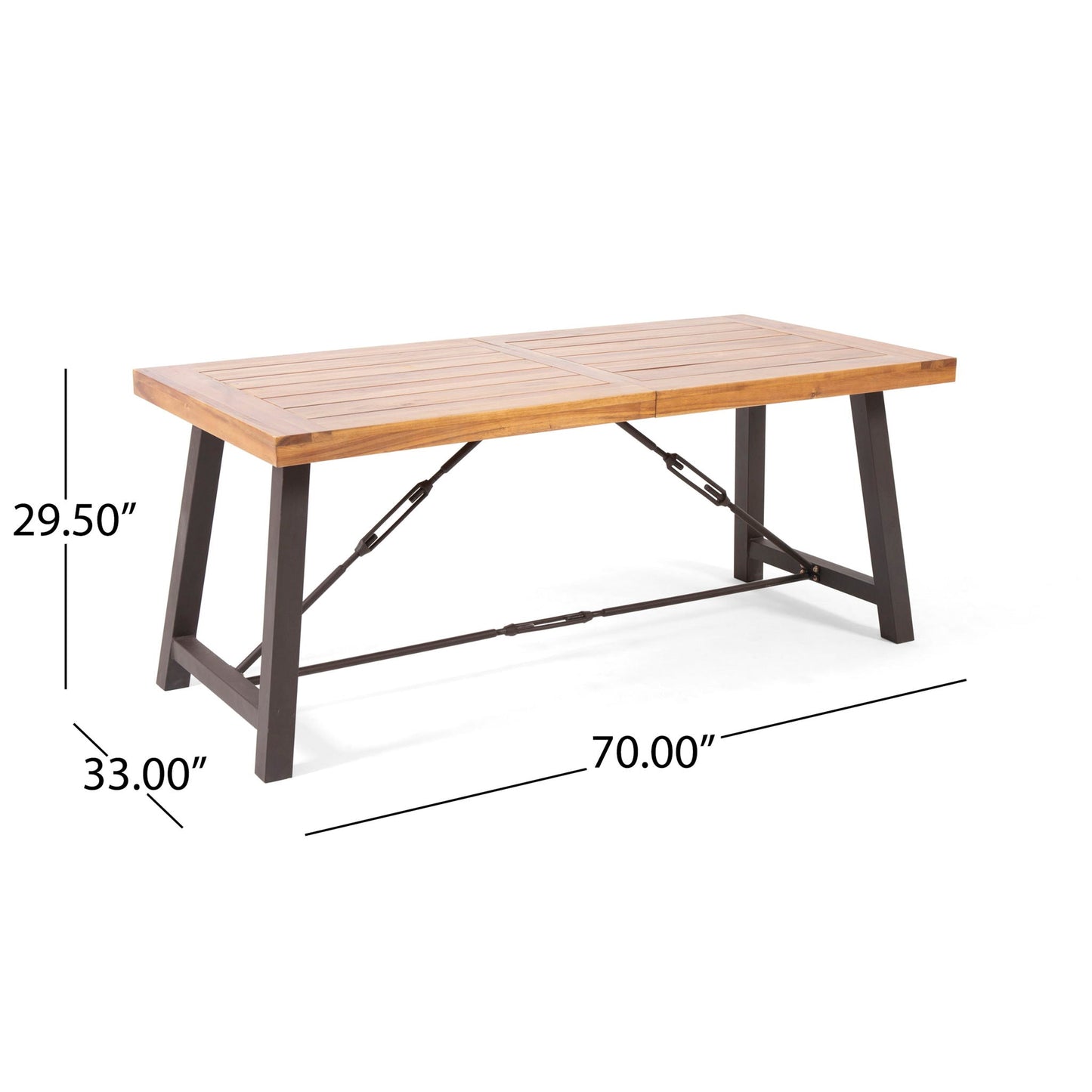 Catriona 3 Piece Wood Outdoor Dining Set - Teak