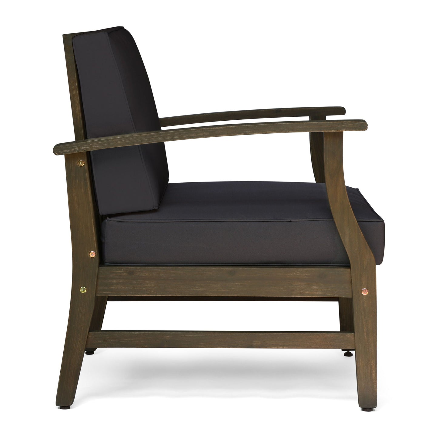 Perla Contemporary Club Chair with Water Resistant Cushion