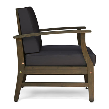 Perla Contemporary Club Chair with Water Resistant Cushion
