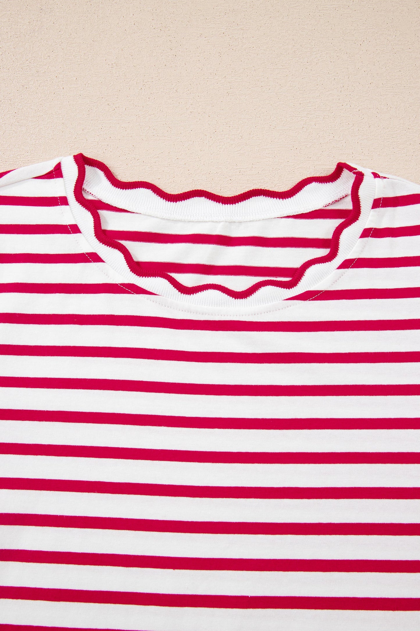 Royalty Scalloped Trim T Shirt