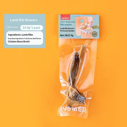 New Pet Treats Dried Meat Skewers Oden Sticks