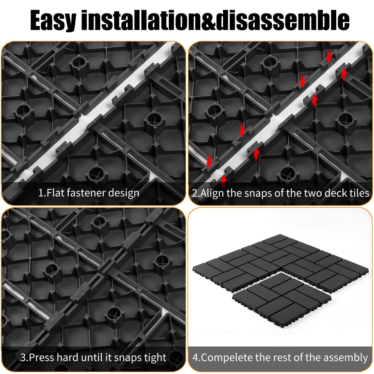 Plastic Interlocking Decking Tiles - Perfect for Any Outdoor Space