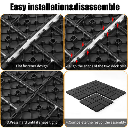 Plastic Interlocking Decking Tiles - Perfect for Any Outdoor Space