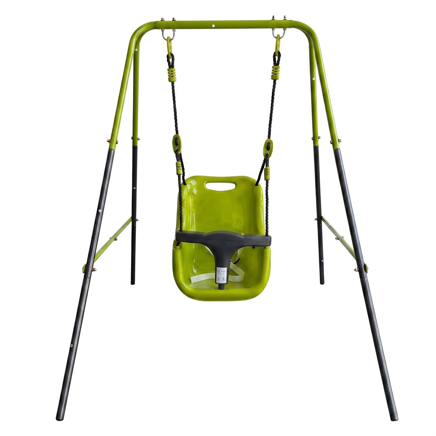 Xns001 Baby Swing With Safety Seat Indoor / Outdoor - Black / Green