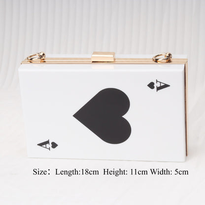 Spade A Versatile Chain Bag, Crossbody Square Bag, Acrylic Box Bag, Evening Purse, Clutch Purse