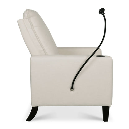 Recliner Chairs For Adults, Adjustable Recliner Sofa With Mobile Phone Holder & Cup Holder, Modern Reclining Chairs Fabric Push Back Recliner Chairs For Living Room, Bedroom