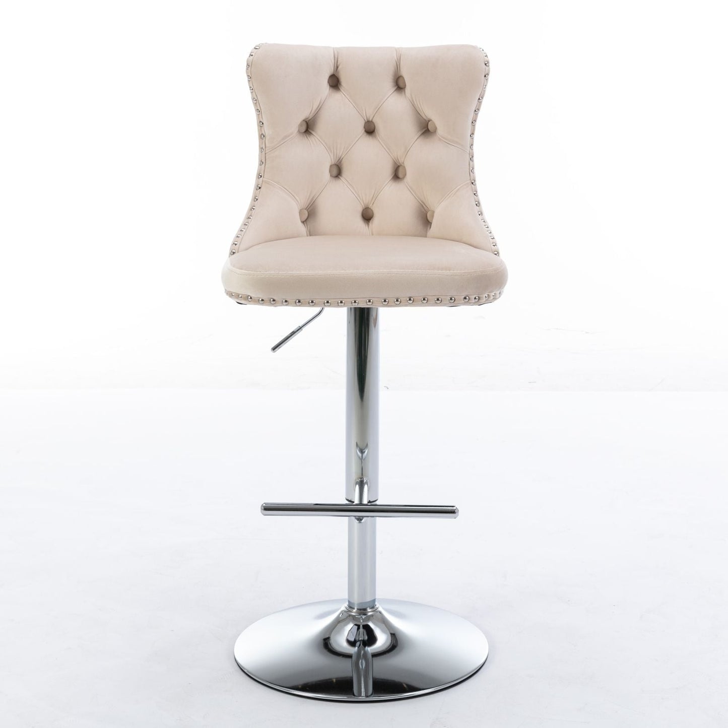 Swivel Adjustable Height Barstools Set of 2