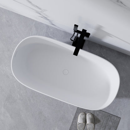 51" Freestanding Bathtub in Matte White