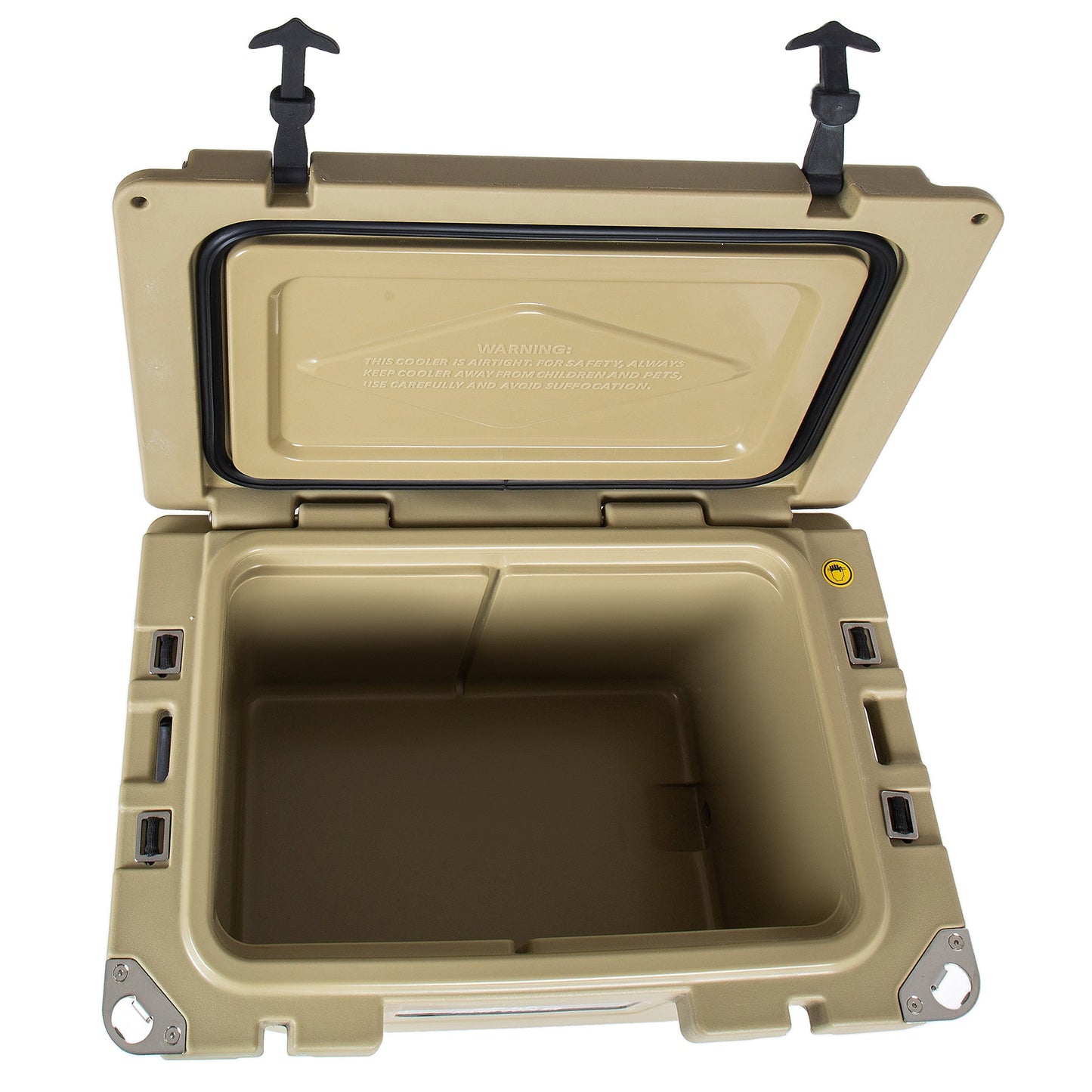 50 Quart Khaki Cooler, Ultra-Light Insulated Ice Chest