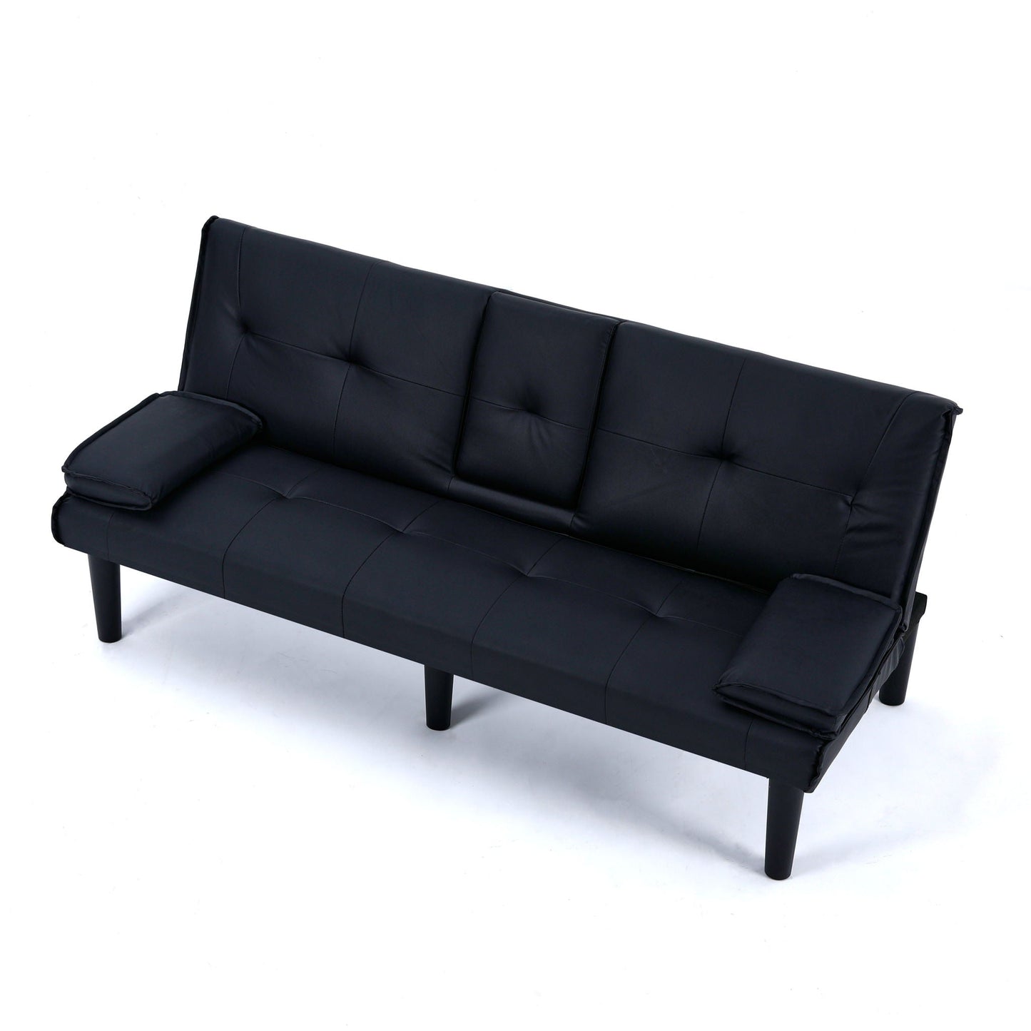 Sofa Bed With Foldable Design And Cup Holder