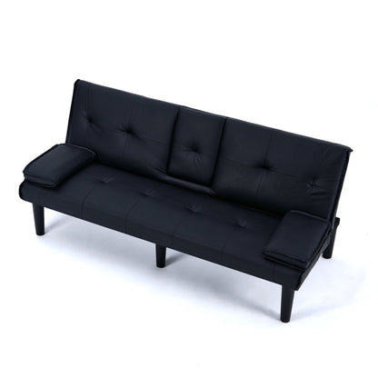 Sofa Bed With Foldable Design And Cup Holder