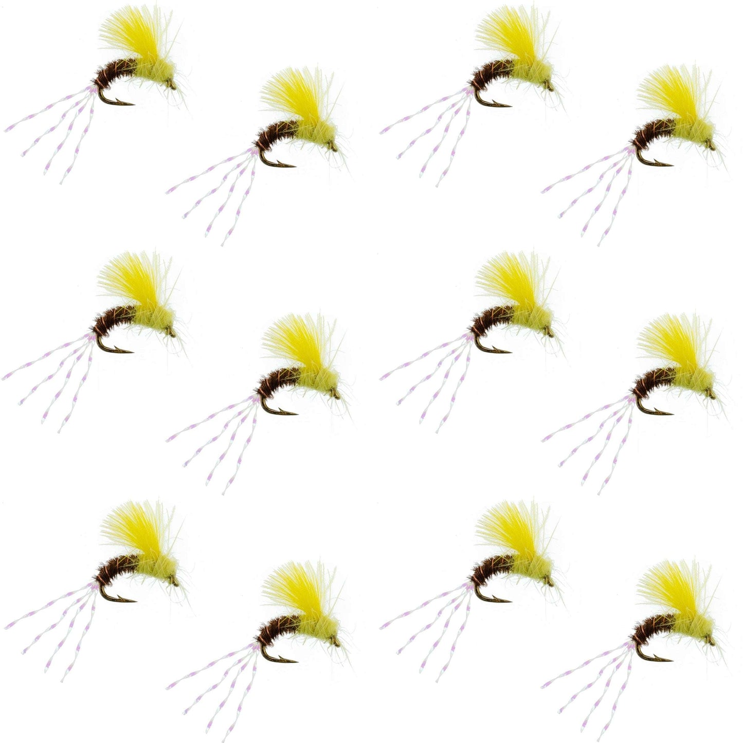 CDC Pale Morning Dun Emerger PMD Fishing Fly - 12 Flies Size 16