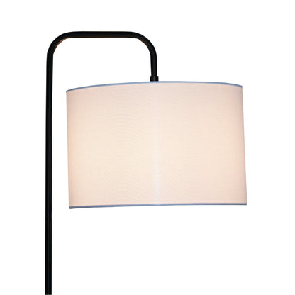 Lior - Arc Floor Lamp With Cylinder Shade - Black