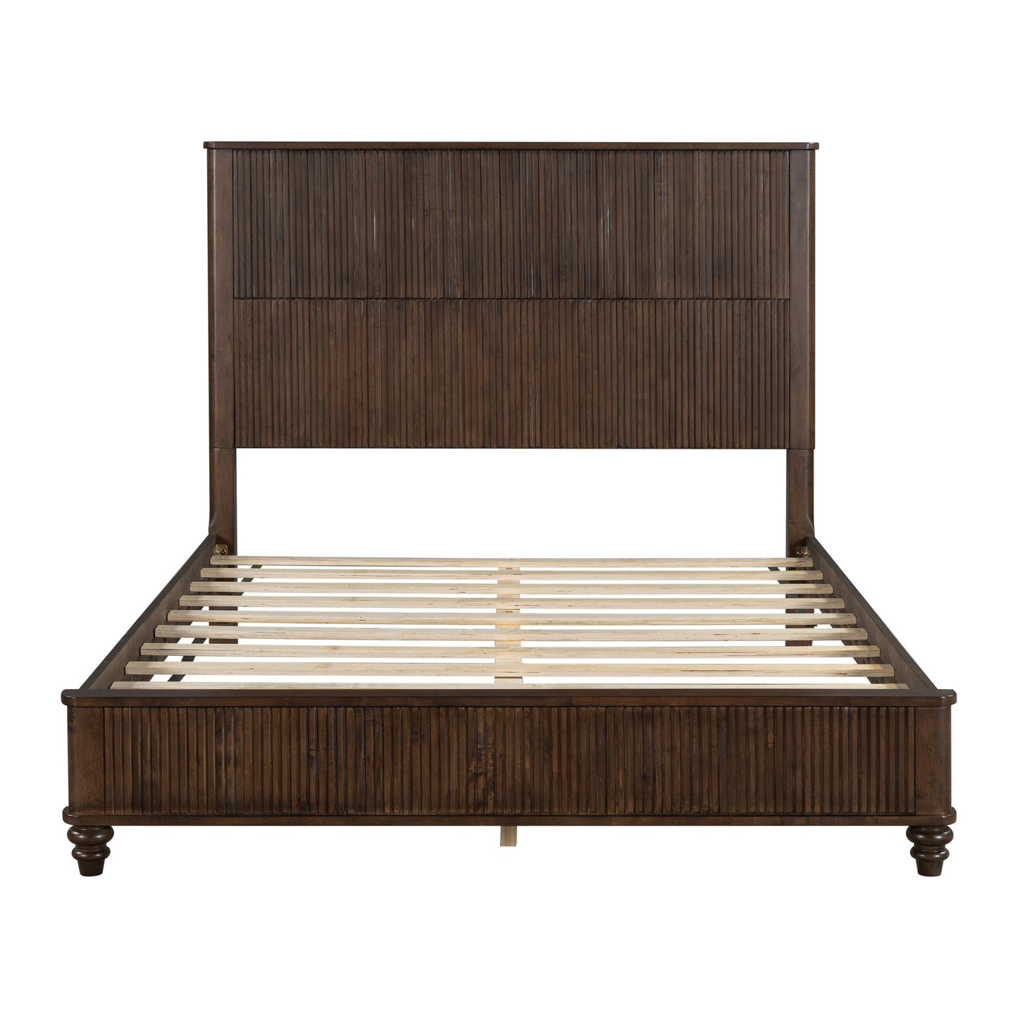 Platform Bed Frame & Tall Headboard