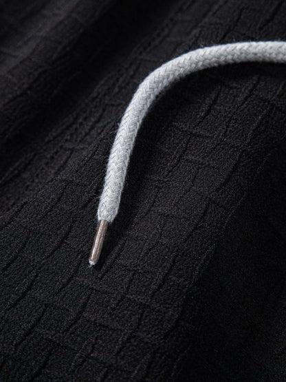 Men's Classic Textured Shorts with Elastic Waist