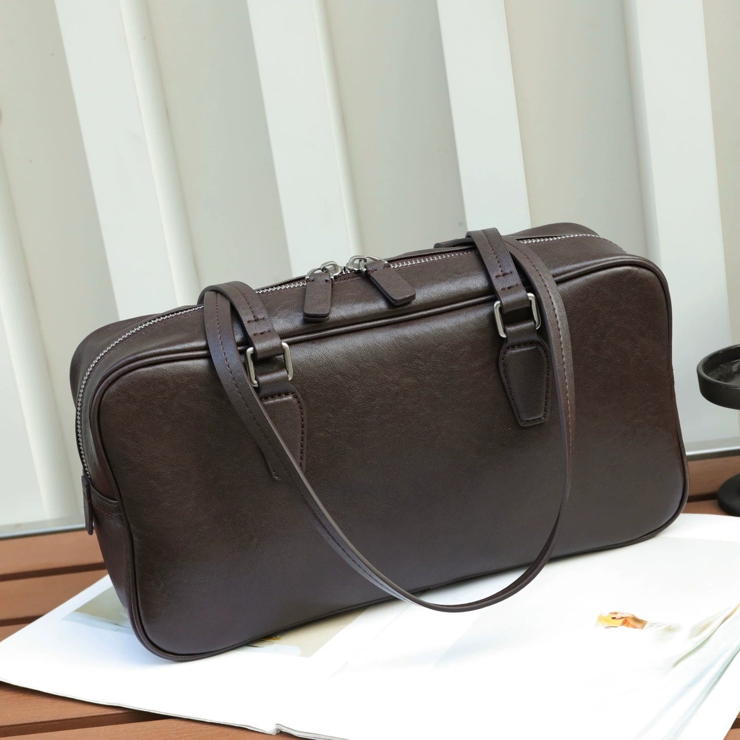 Head Layer Cowhide Women's Bag Cross-border New Armpit Bag Bowling Bag Tote Bag Niche High-end Leather Handbag
