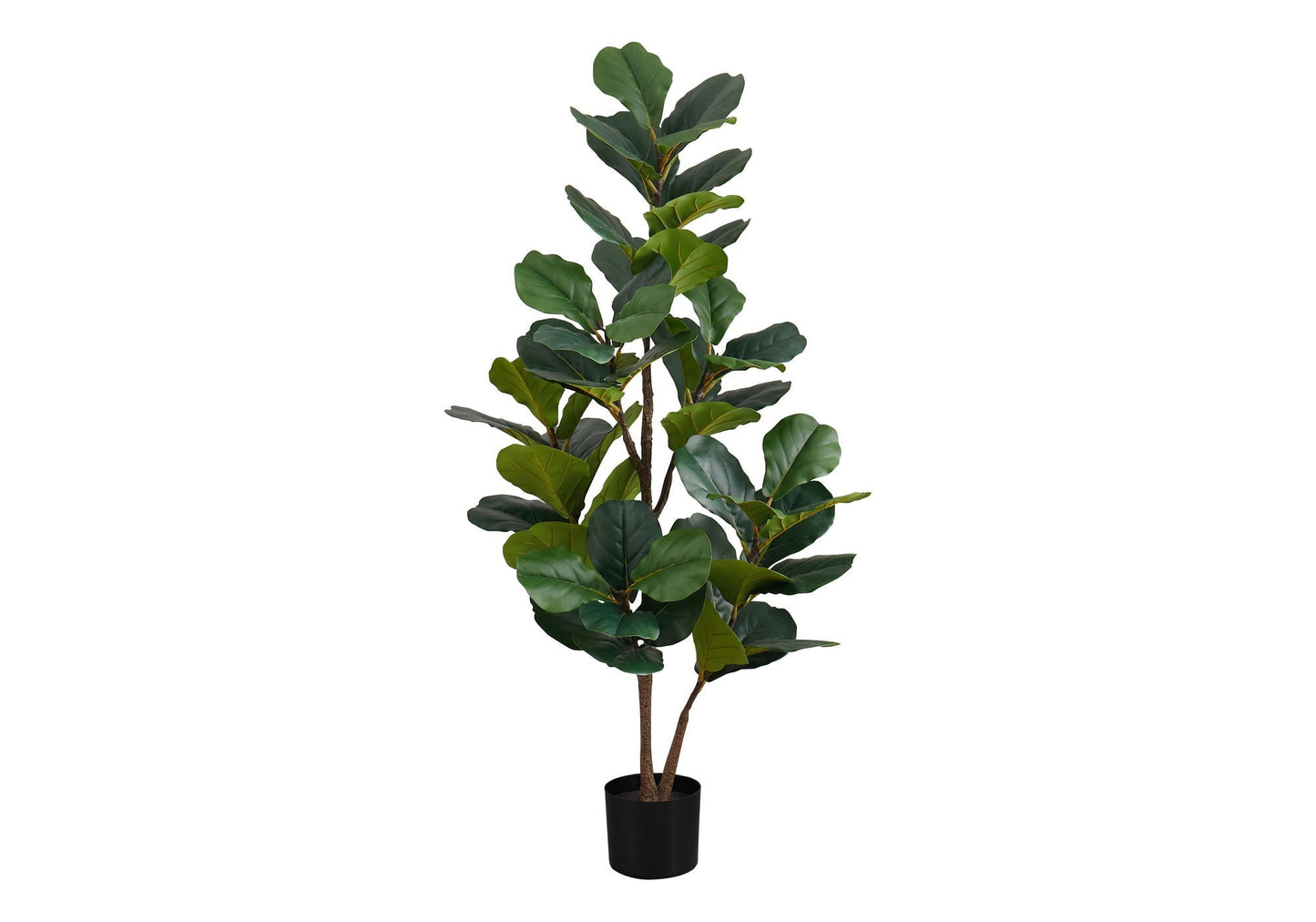 49" Tall Artificial Plant Fiddle Tree with Real Touch Leaves