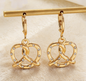 Pretzel Bread Necklace with Love Charm