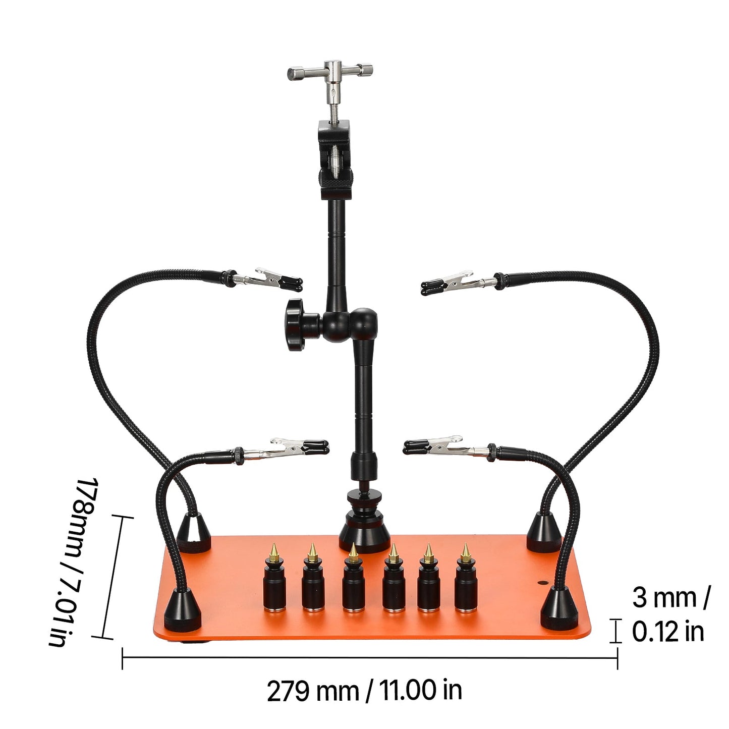 Magnetic Helping Hands Soldering Station Hot Air Gun Holder 6 PCB Holders